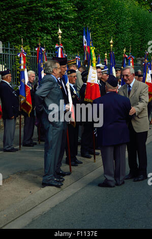 14. Juli-Parade in Bourges, Frankreich Stockfoto