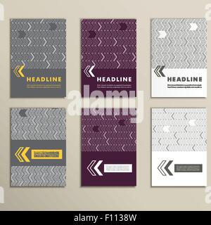 Vektor festgelegt Pfeilzeiger auf einem farbigen Hintergrund Stock Vektor