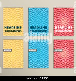 Vektor festgelegt Pfeilzeiger auf einem farbigen Hintergrund Stock Vektor