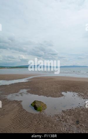 Turnberry Strand mit Blick Richtung Süd - Küste von Ayrshire, Schottland, UK Stockfoto