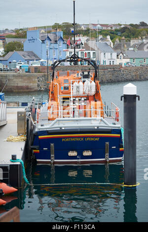 RNLI Lifeboat Portpatrick Hafen, Dumfries & Galloway, Schottland, Großbritannien Stockfoto