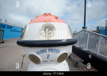 Globus Sonde 2 Tauchen Kapsel in die Tiefe - Hull, Yorkshire, England, UK Stockfoto