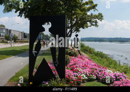 Garten für den Frieden im Riverfront Park in Harrisburg, PA Stockfoto