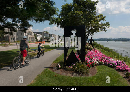 Garten für den Frieden im Riverfront Park in Harrisburg, PA Stockfoto