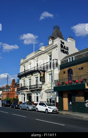 Die Bulls Head, Lonsdale Rd, Barnes, London SW13, Vereinigtes Königreich Stockfoto