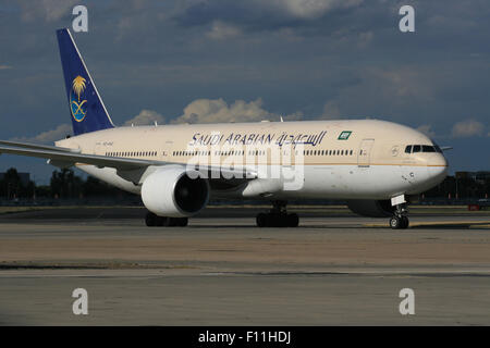 SAUDI-ARABISCHE 777 SAUDIA Stockfoto