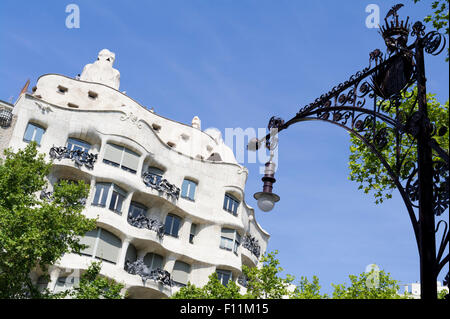 La Pedrera, Gaudis Casa Mila in Barcelona Stockfoto