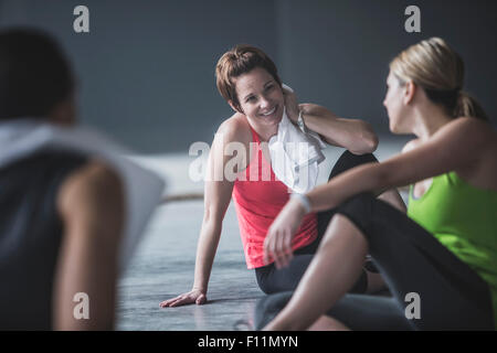 Athleten auf Boden Stockfoto