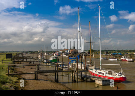 Fluß Blyth, Blackshore nahe Southwold in Suffolk. Stockfoto