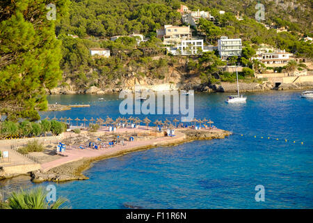 Bucht von Camp de Mar, Spanien Stockfoto