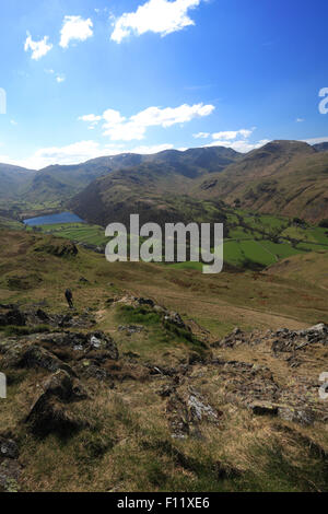 Brüder Wasser und Patterdale Valley, Lake District National Park, Grafschaft Cumbria, England, UK. Stockfoto