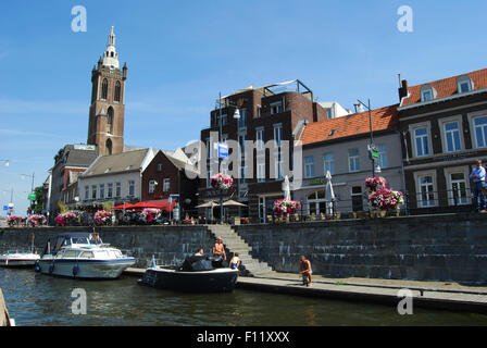 Roerkade mit St. Christoffel Kathedrale, Roermond Niederlande Stockfoto