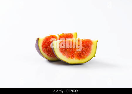 Frischen Feigen in Keile geschnitten Stockfoto