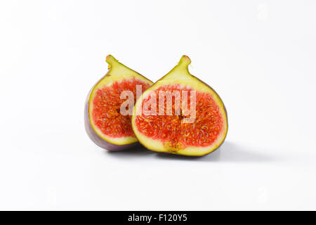 Frischen Feigen Frucht halbieren Stockfoto