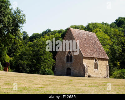 Kapelle St Ceneri in Saint-Fromagerie-le-Gérei, einem schönen Dorf am Fluss Sarthe in Orne Abteilung der Normandie Frankreich Stockfoto