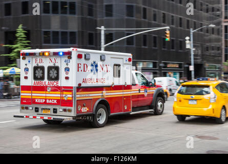 New York City Krankenwagen Stockfoto