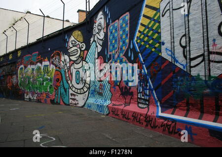 Graffiti Street, Gent Stockfoto