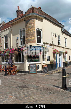 Canterbury, Shepered Neame Cricketers Pub, Kent, England, Stockfoto