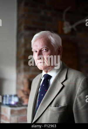 Harvey Proctor, der ehemalige konservative Wartungstafel, in seinem Haus in Rutland, UK Stockfoto