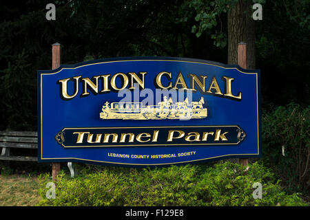 Union Canal Tunnel Park in Libanon PA Stockfoto