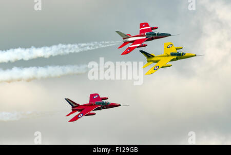 Folland Gnat Display Team an RNAS Culdrose Luft Tag 2015 Stockfoto