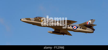 RNAS Culdrose Air Tag 2015, Hawker Hunter T7 display Stockfoto