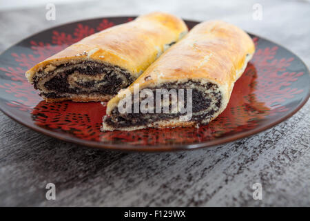 Mohn-Dessert Stockfoto