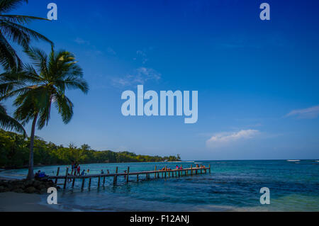 ISLA COLON, PANAMA - 25. April 2015: Colon Island ist die nördlichste und größte Insel in der Bocas del Toro Stockfoto