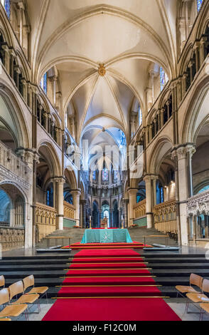 Innenraum der Canterbury Kathedrale, Canterbury, Kent, England, UK Stockfoto