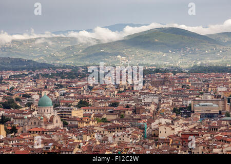 Malerische Aussicht von Giottos Campanile Piazza Duomo Stockfoto