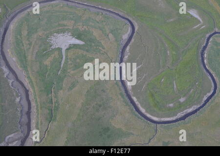 Dee Estuary März land Stockfoto