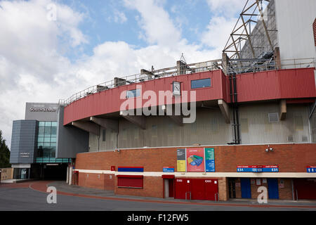 südlich München Uhr stehen und München Tunnel Manchester united old Trafford Stadion uk Stockfoto