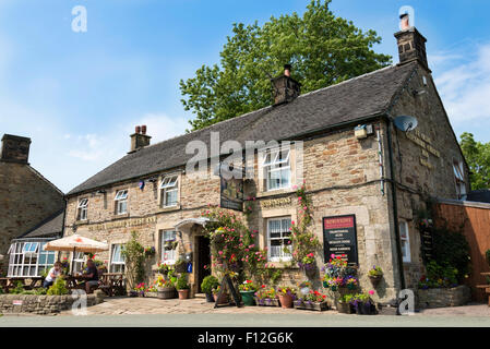 Ye Olde Cheshire Cheese Inn, Longnor, Staffordshire, Peak District National Park, England, UK. Stockfoto