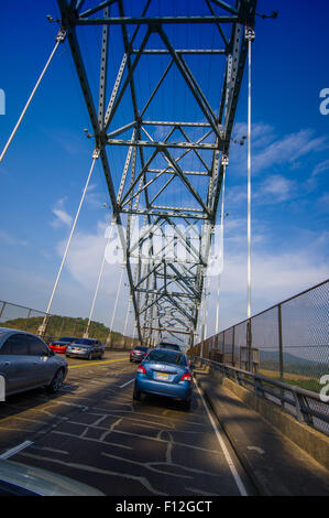Bridge of the Americas über den Panamakanal Stockfoto