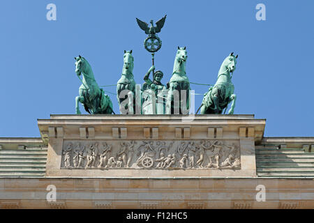 Quadriga, Brandenburger Tor, Berlin, Deutschland Stockfoto