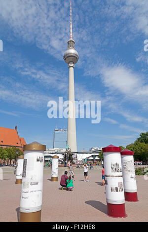 TV-Turm, Alexander Platz, Berlin, Deutschland Stockfoto