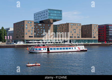 Hotel Nhow, Fluss Spree, Berlin, Deutschland Stockfoto