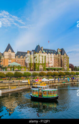 Das Empress Hotel und Innenhafen, Victoria, Britisch-Kolumbien, Kanada Stockfoto