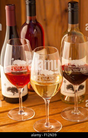 Roblar Weine, Roblar Weingut Santa Ynez Valley, Kalifornien Stockfoto