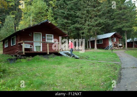 Namur Lake Lodge, Northern Alberta, Stockfoto