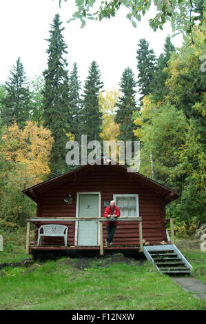 Namur Lake Lodge, Northern Alberta, Stockfoto