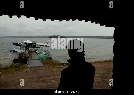 Namur Lake Lodge, Northern Alberta, Stockfoto