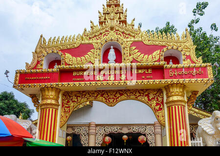 Dhammikarama Burmesen buddhistische Tempel, Penang, Malaysia Stockfoto