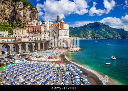 Kamelrennbahn Atrani Dorf in Amalfi Küste von Italien Stockfoto