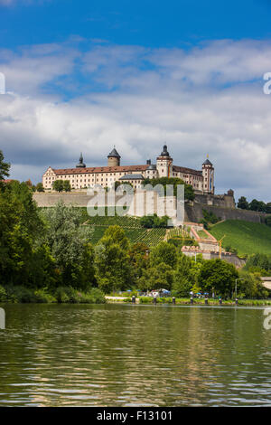 Festung Festung Marienberg, Würzburg, Maintal, Franken, Bayern, Deutschland Stockfoto