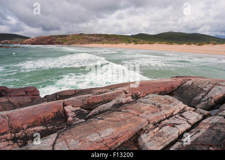 Sandwood Bay in Sutherland, Highland Region, Schottland, Vereinigtes Königreich Stockfoto