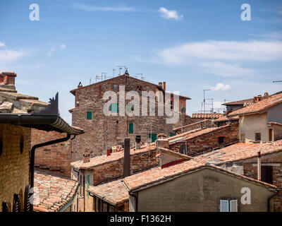 Dächer in Citta della Pieve in Umbrien, Italien Stockfoto