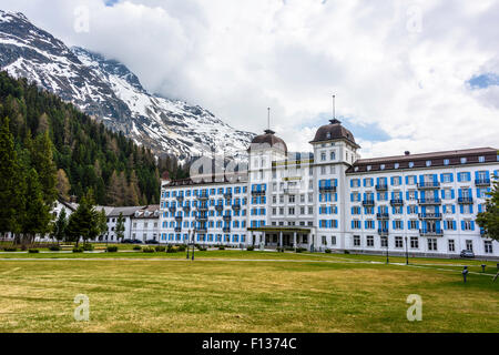 Ansichten rund um St. Moritz, Schweiz Stockfoto