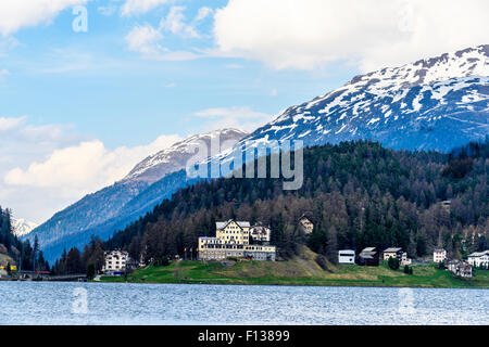 Ansichten rund um St. Moritz, Schweiz Stockfoto