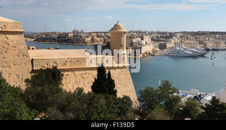 Der Grand Harbour in Valletta, Malta, Europa Stockfoto
